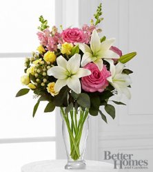 Blooming Rose And Lily Bouquet