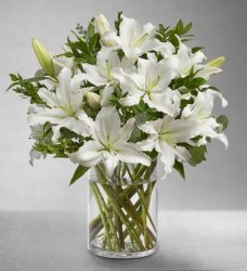 All White Lily Bouquet  All White Lily Bouquet