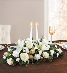 White Celebration Centerpiece White Celebration Centerpiece