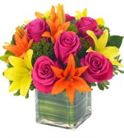 Lovely Lily And Rose Bouquet
