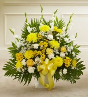 Yellow Sympathy Floor Basket Yellow Sympathy Floor Basket