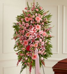 Pink Sympathy Standing Spray