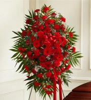 Red Sympathy Standing Spray Red Sympathy Standing Spray