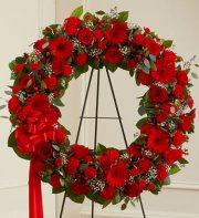 Red Standing Wreath Red Standing Wreath