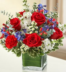 Red, White and Blue Simplicity Bouquet Red, White and Blue Simplicity Bouquet