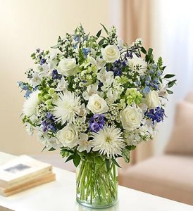 Blue And White Ultimate Elegance Bouquet