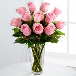 Be Pink Roses Bouquet - 1 Dozen  Be Pink Roses Bouquet - 1 Dozen