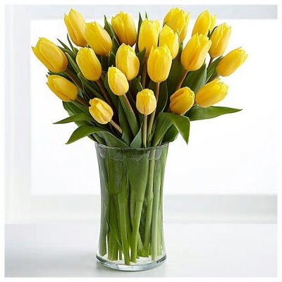 Sunny Yellow Tulips Bouquet