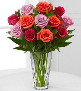 Passion for Color Rose Bouquet