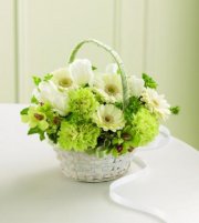 Fresh Picked Flower Girl Basket Fresh Picked Flower Girl Basket