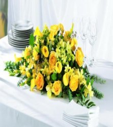 The Golden Garden Centerpiece
