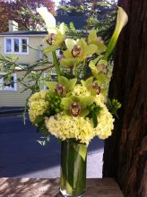 Green Cymbidium Splendor Bouquet Green Cymbidium Splendor Bouquet