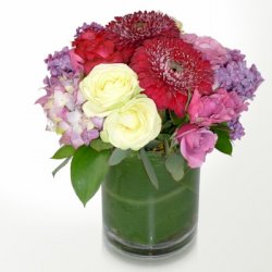 The Lilac And Red Bouquet