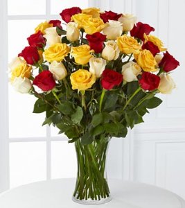 Joyful Luxury Rose Bouquet - 36 Roses