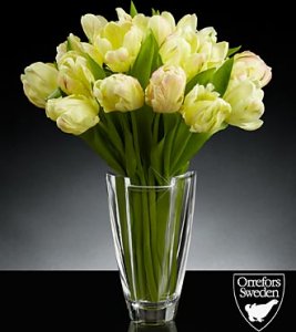 Sparkling Sunbeams Luxury Parrots Tulip Bouquet