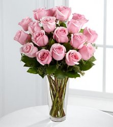 Pink Roses Bouquet - 18 Roses Pink Roses Bouquet - 18 Roses