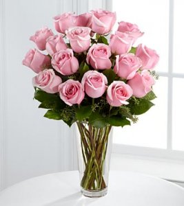 Pink Roses Bouquet - 18 Roses