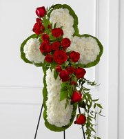 Floral Cross Easel Floral Cross Easel
