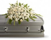 Silken Serenity Casket Spray Silken Serenity Casket Spray