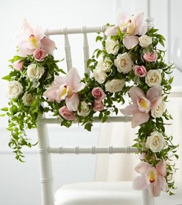 Orchid Rose Chair Decor