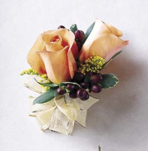 Orange Rose Corsage Orange Rose Corsage