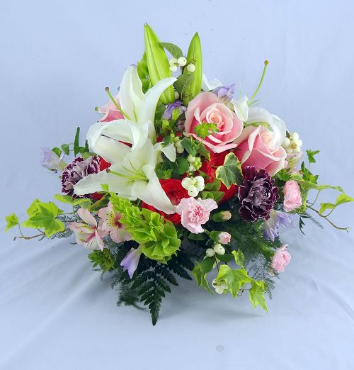 Premium Pastels Centerpiece 149.99 Kentfield Florist Kentfield