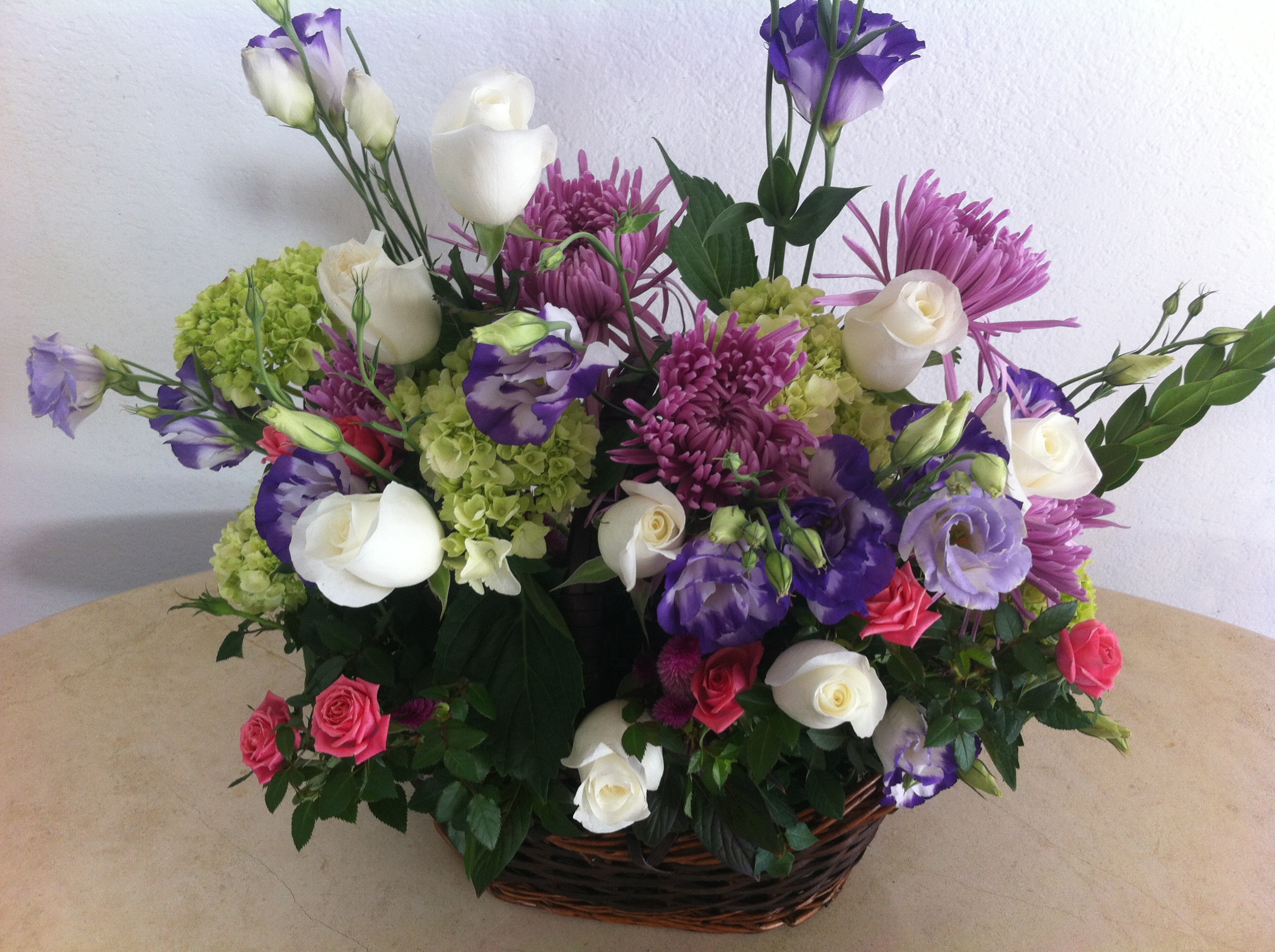 Deep in Purple Basket Kentfield Florist Kentfield, Ca 94904