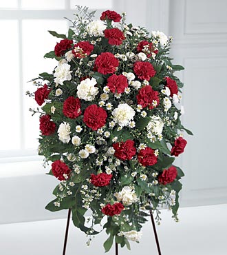 The Crimson & White Standing Spray